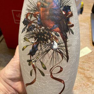 Lenox Winter Greetings Frosted Vase